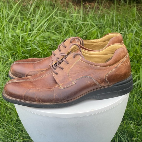 Johnston & Murphy Shoes Mens 10 M Brown Leather Bicycle Toe Oxford Lace Up main image 9
